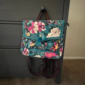 Blue floral print sakroots small backpack